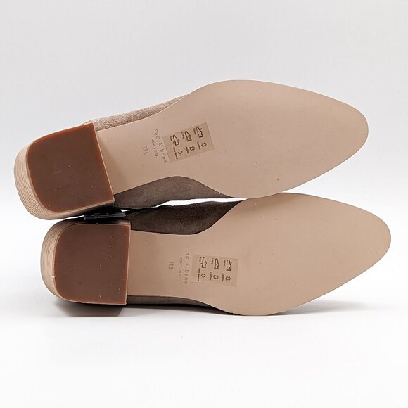 Rag&Bone Women Icons Taupe Suede Western Ankle Boots size 7US EUR 37.5 - Picture 5 of 9